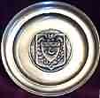ASSIETTE BLASON EN ÉTAIN