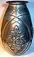 VASE ART-DECO  ÉTAIN SIGNÉ L. HOUZEAUX