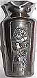 VASE ART-DECO  ÉTAIN SIGNÉ PRÉVOT